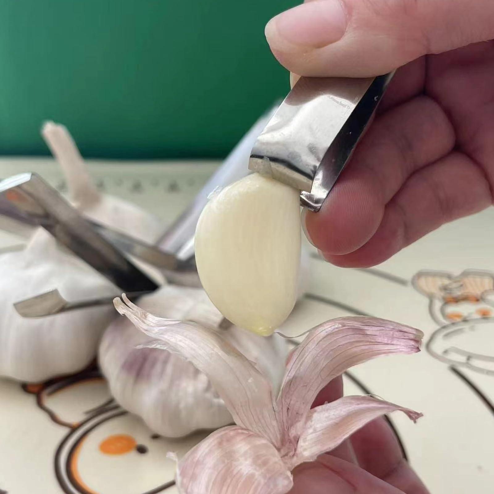 Kitchen Gadgets Garlic - Juego de pelador de ajos y