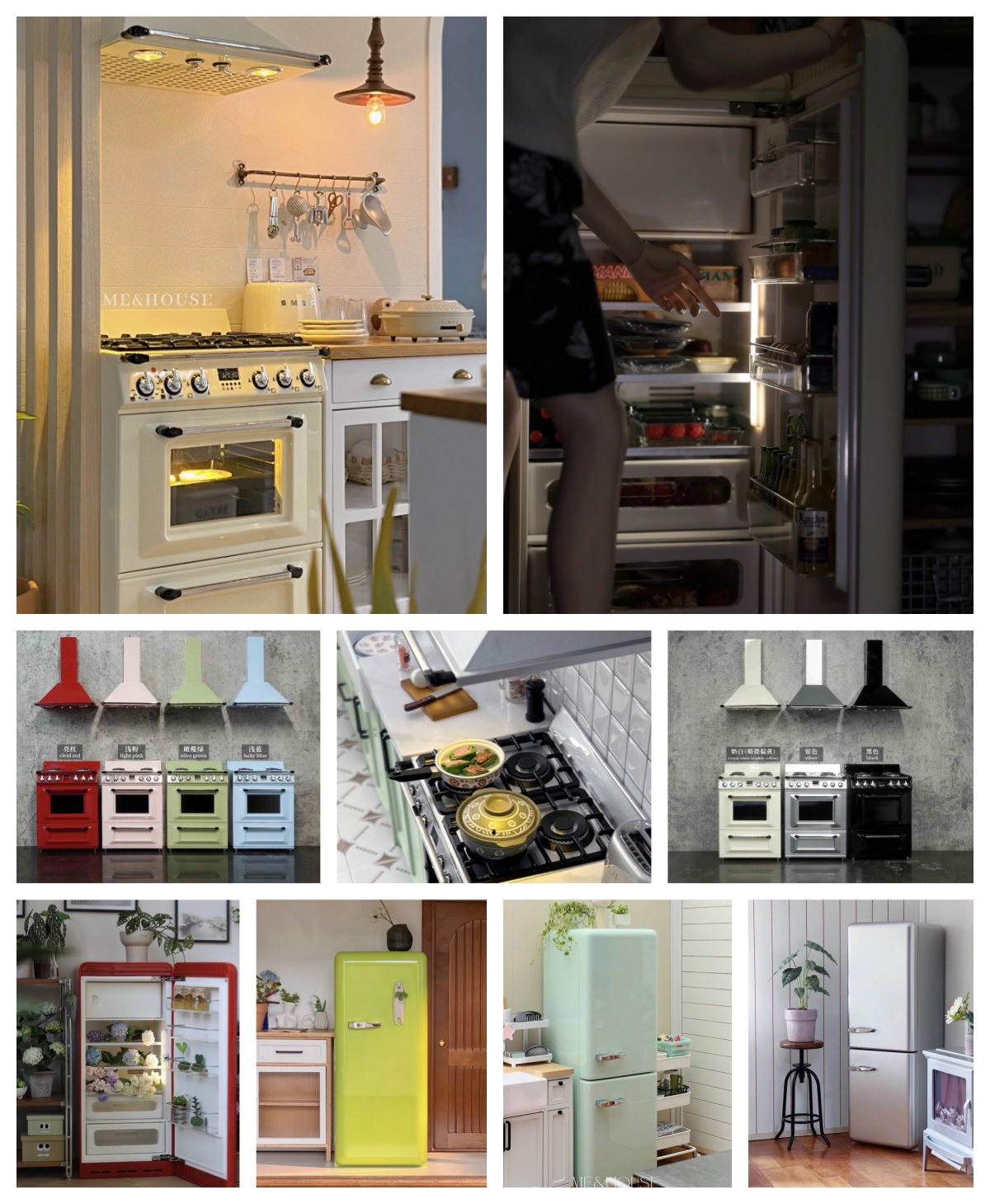 Kitchen Gadgets Small - Muebles de cocina en miniatura modernos,