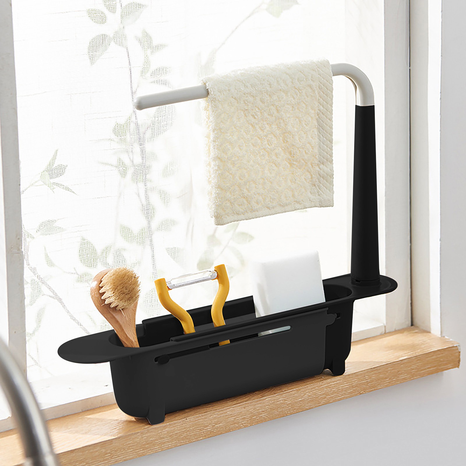 Kitchen Gadgets Storage Ideas - Elescopic-estante escurridor para fregadero, organizador de