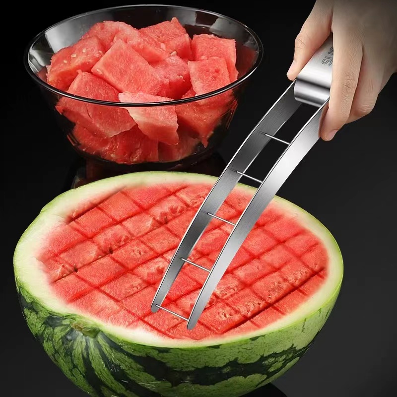 Watermelon Slicer Cutter - Cuchillo de sandía de acero inoxidable
