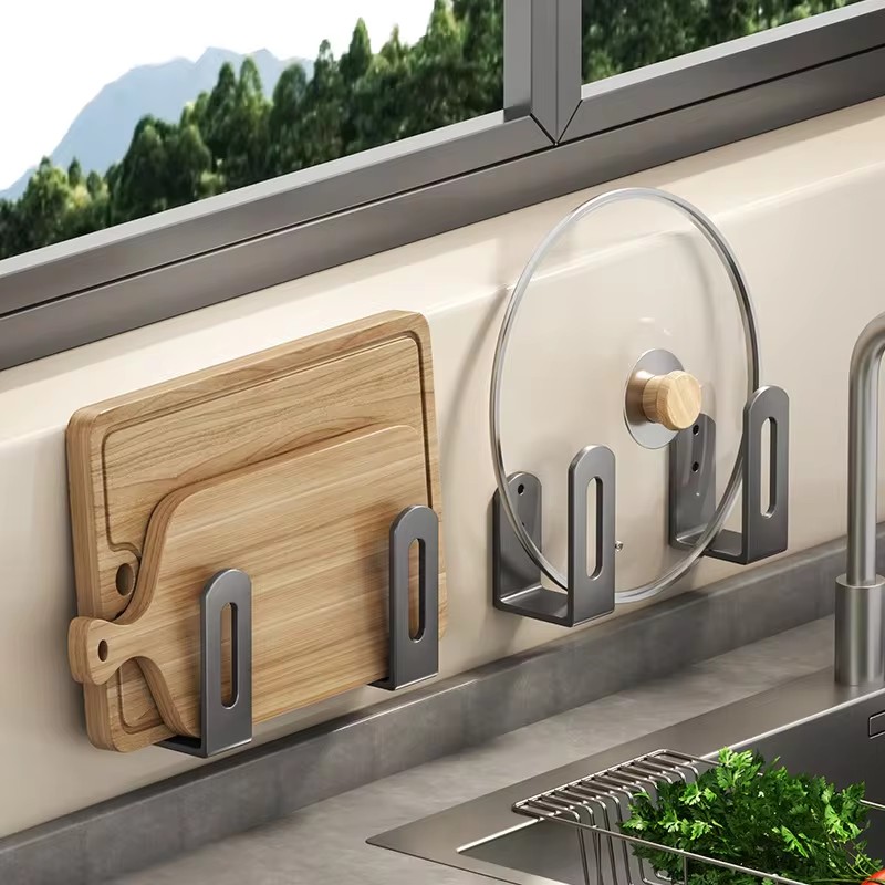 Kitchen Gadgets Storage Ideas - 2 unids/set estante para tapas de