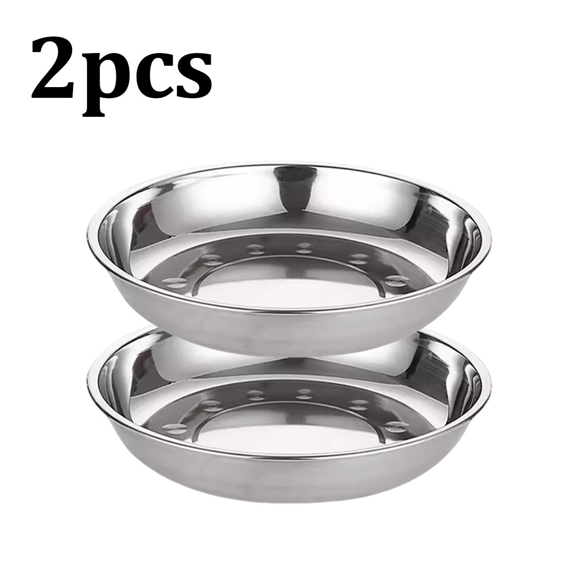 Salad Spinner - Plato Redondo de Acero Inoxidable de