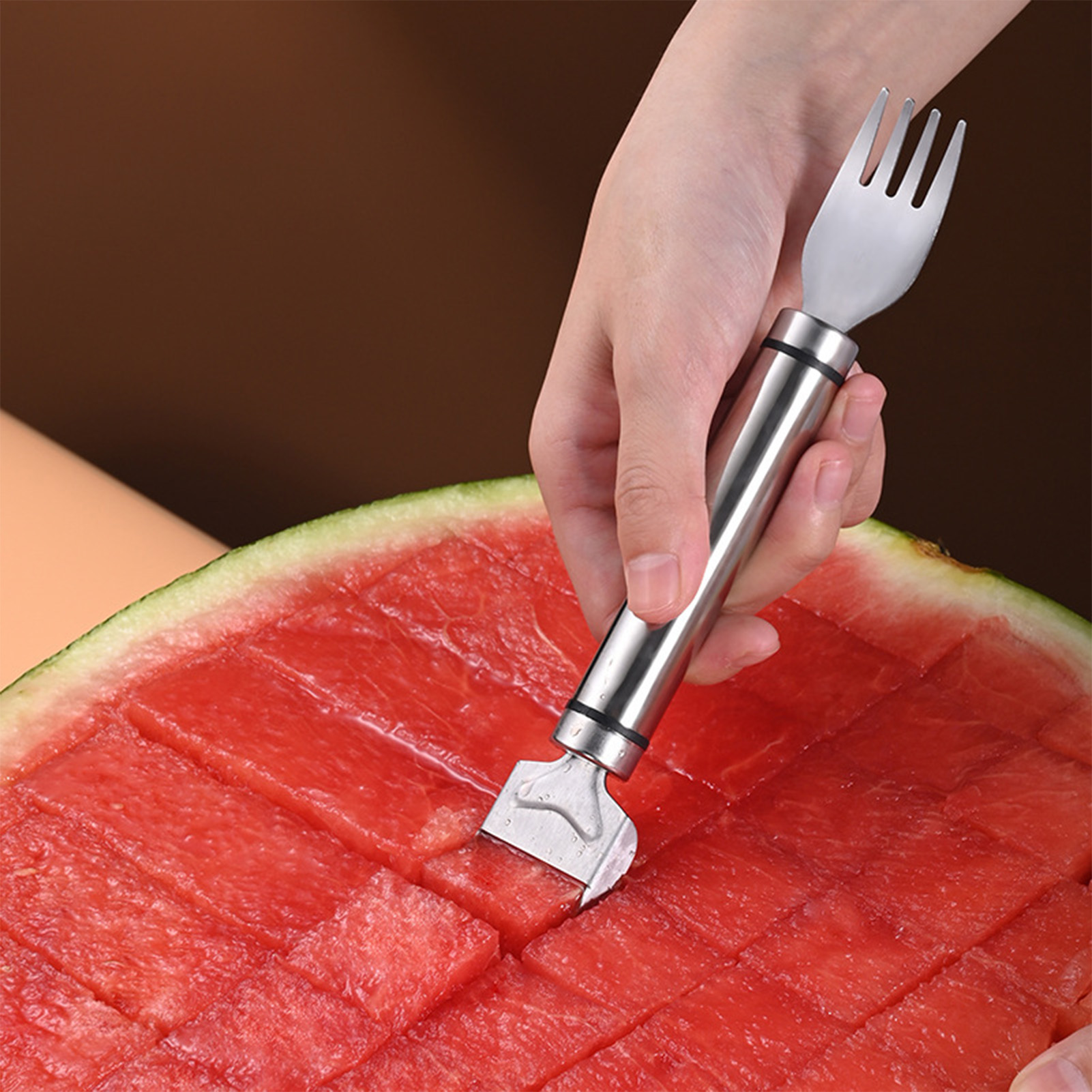 Watermelon Slicer Cutter - Herramienta para cortar sandía de acero