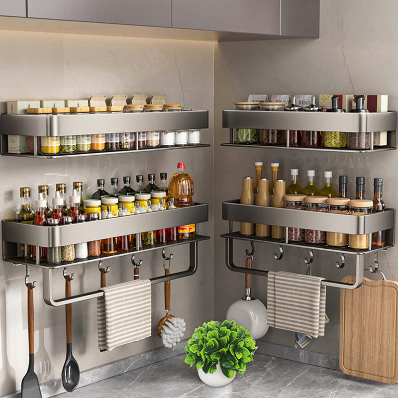 Kitchen Gadgets Storage Ideas - Estante de Cocina de Aluminio, Estante