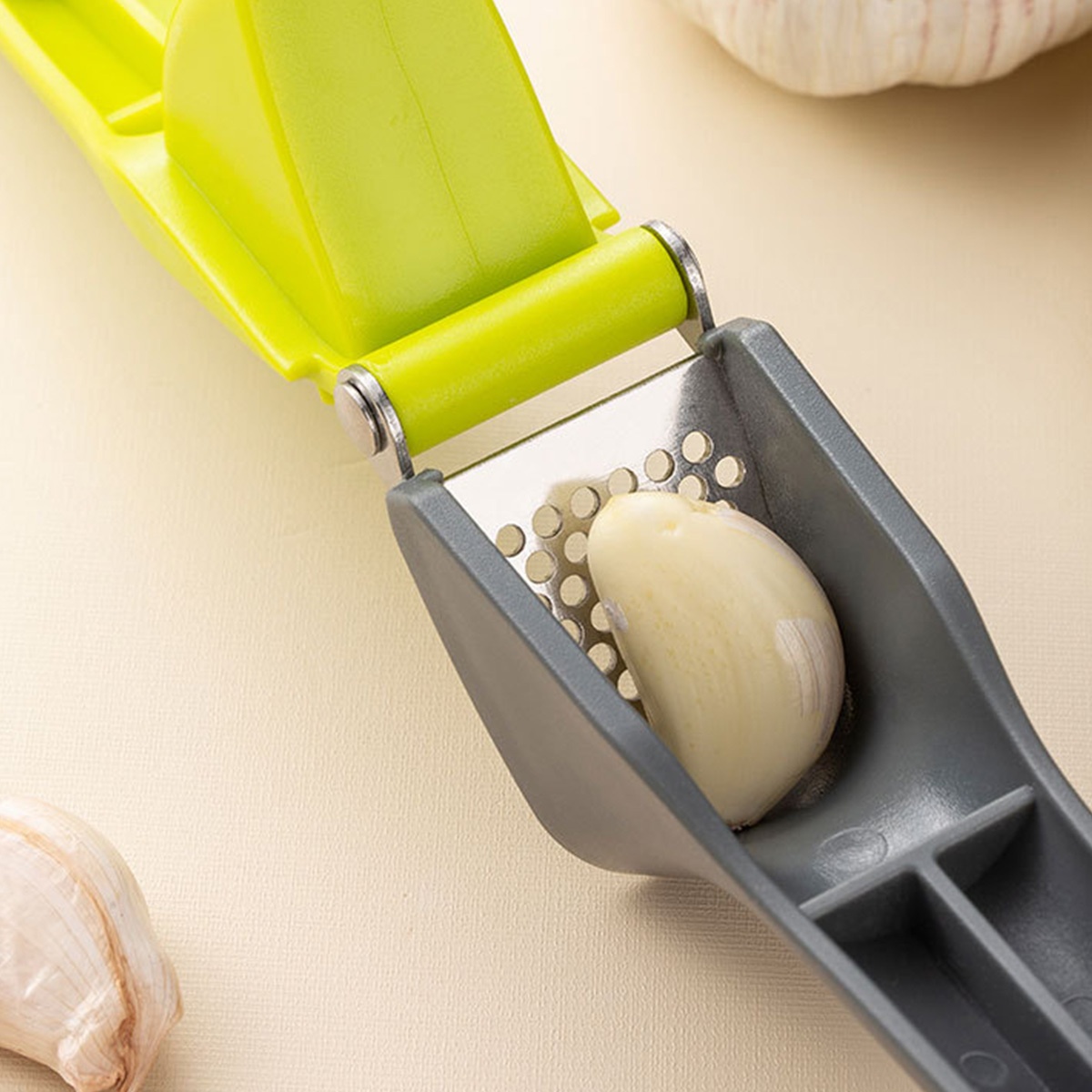 Kitchen Gadgets Garlic - Prensa y picadora de ajo Manual,