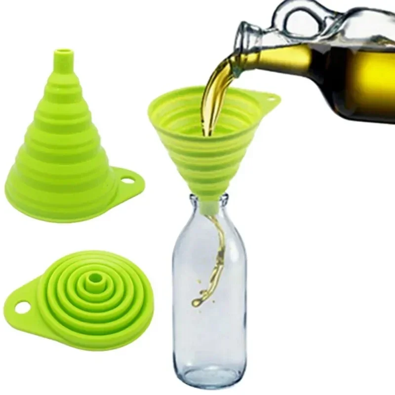 Kitchen Gadgets Small - 1/4 Unidades Embudo de Silicona Plegable