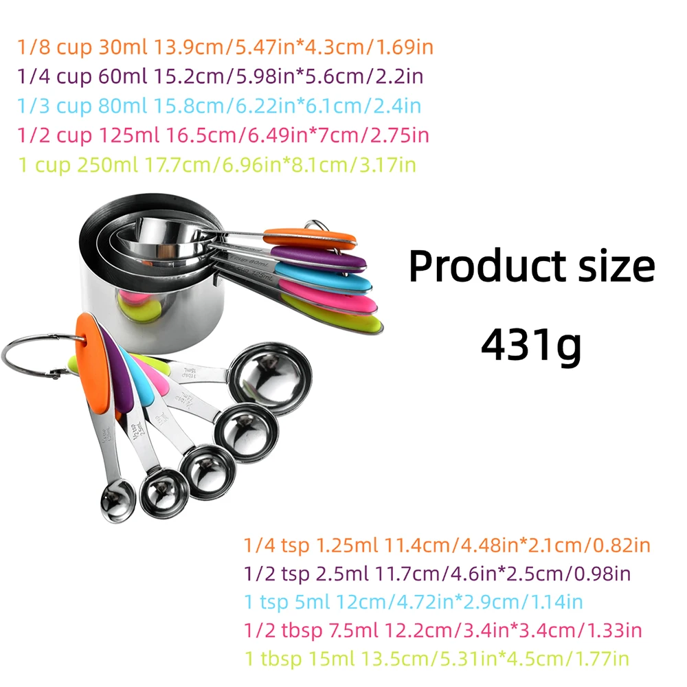 Juego de tazas y cucharas medi - Kitchen Gadgets You Need reseña y precio