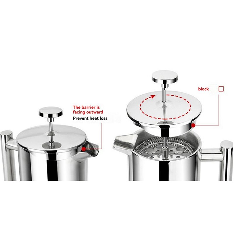 2X Cafetera de Prensa Francesa - French Press Coffee Maker reseña y precio