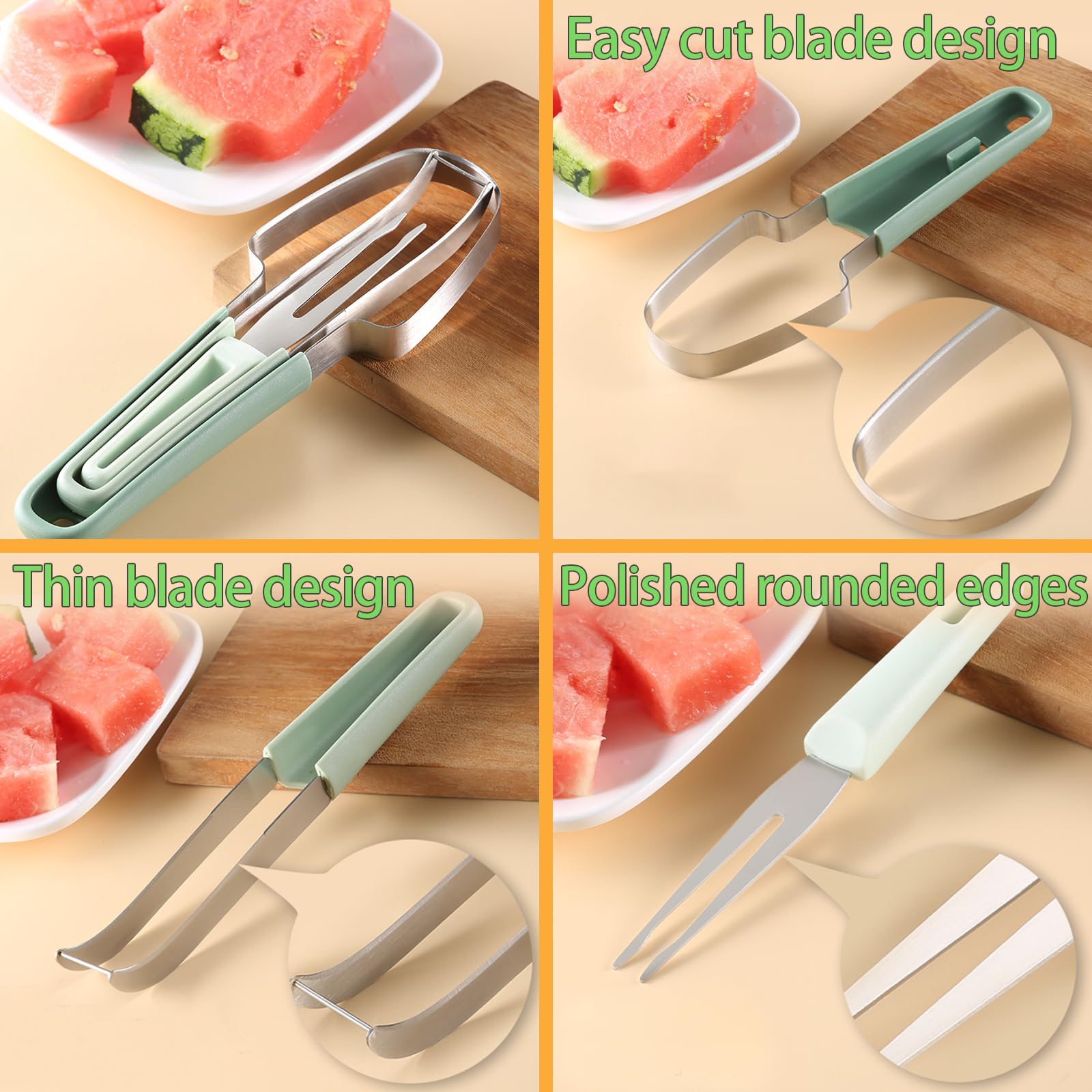 Cuchillo y tenedor para cortar - Watermelon Slicer Cutter reseña y precio