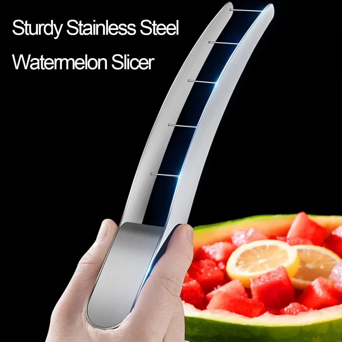Cuchillo de sandía de acero in - Watermelon Slicer Cutter reseña y precio