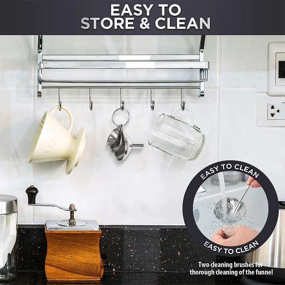 Juego de embudo de cocina de a - Kitchen Gadgets Small reseña y precio