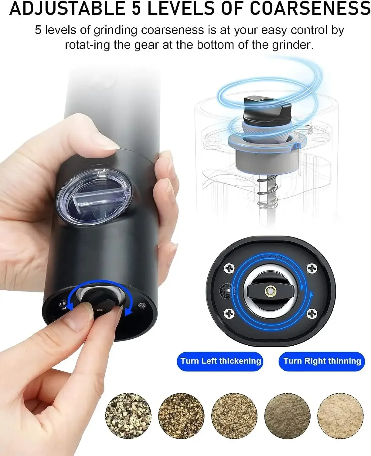 Molinillo Eléctrico de sal y p - Kitchen Gadgets Small reseña y precio