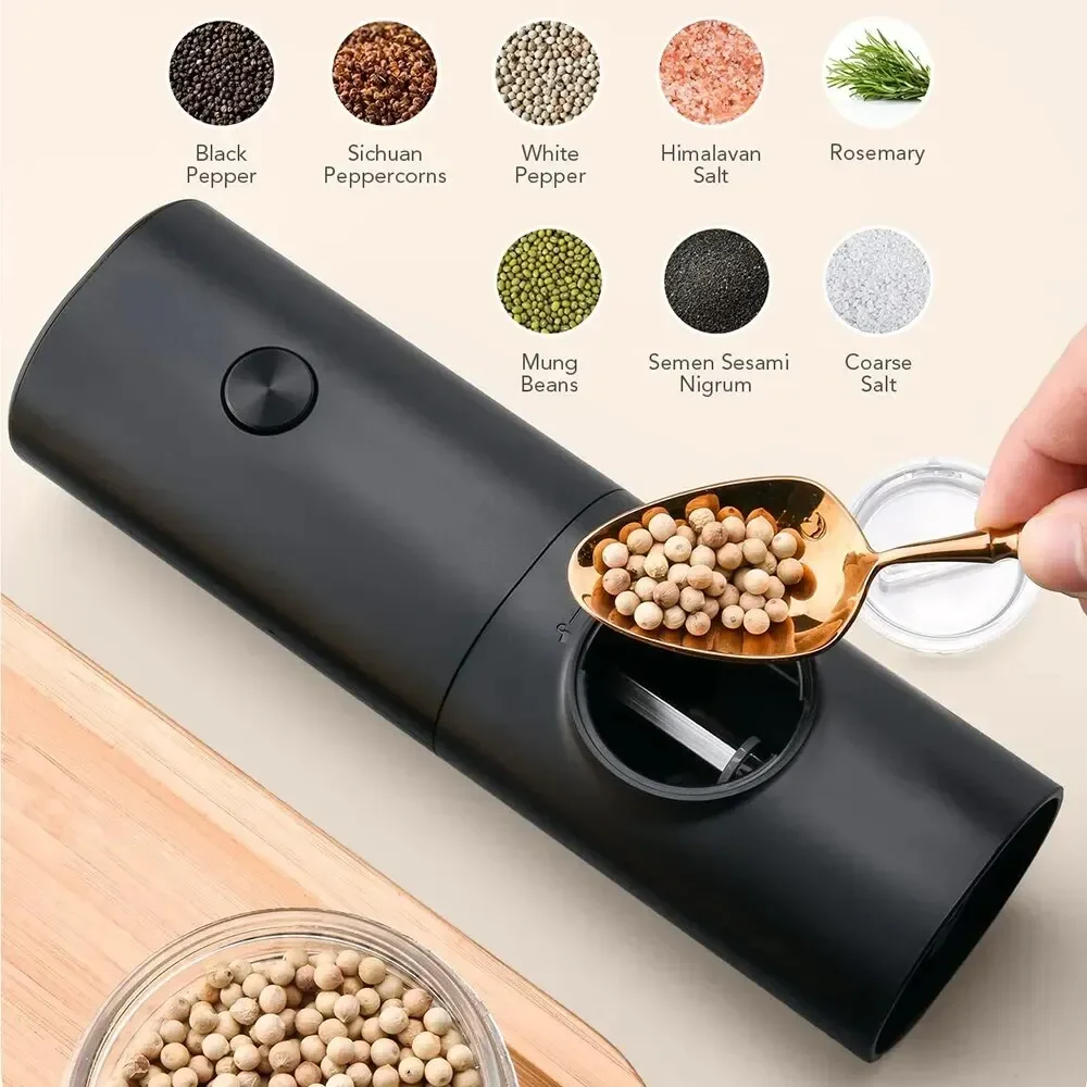 Molinillo Eléctrico de sal y p - Kitchen Gadgets Small reseña y precio