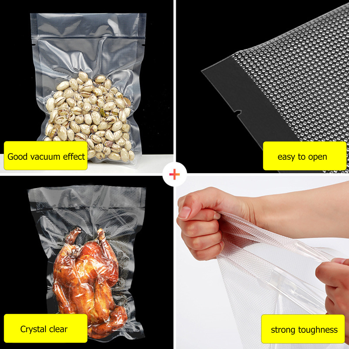 100 Bolsas Transparentes para  - Food Vacuum Sealer reseña y precio