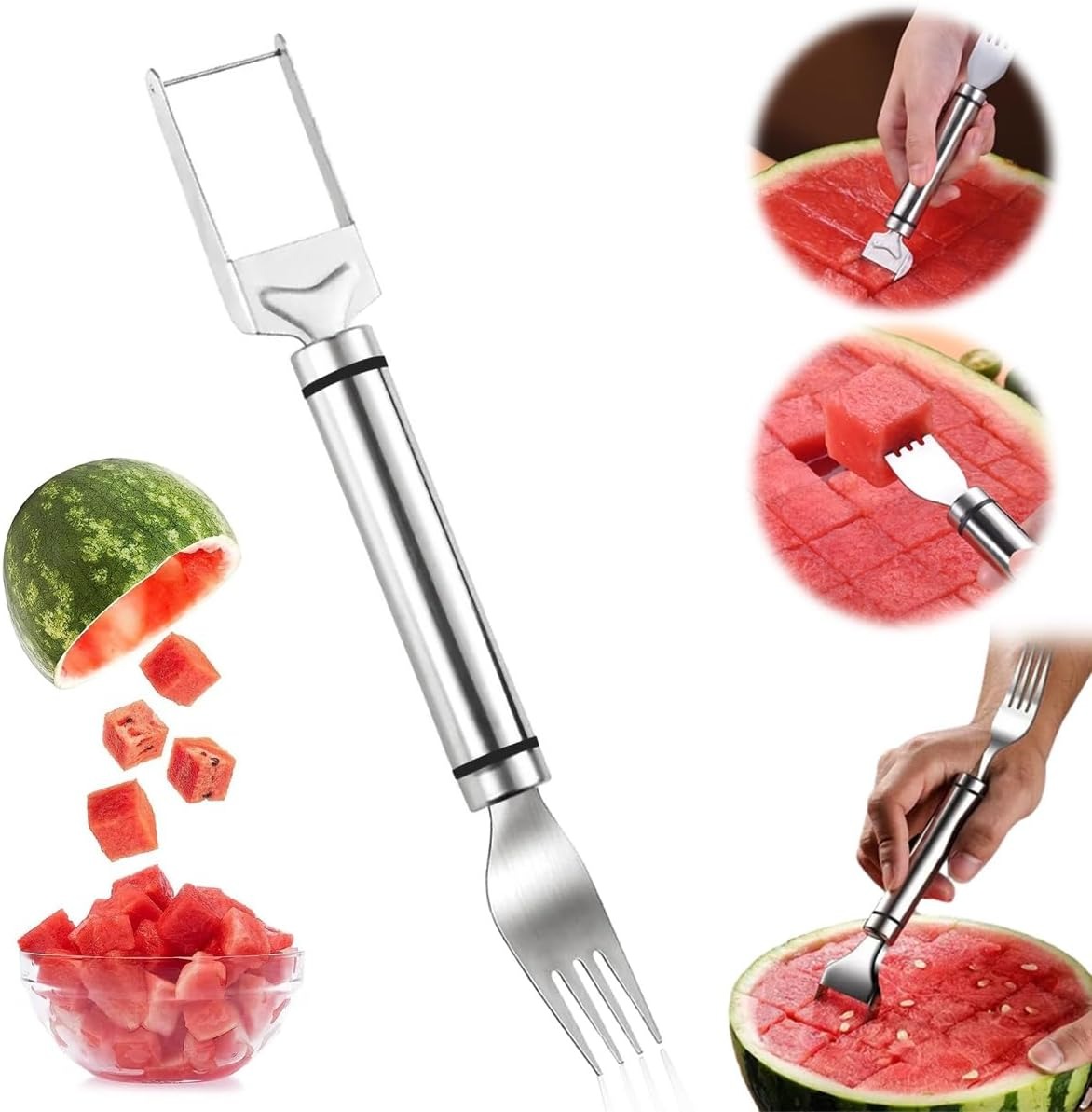 Cortador de Frutas 2 en 1 de A - Watermelon Slicer Cutter reseña y precio
