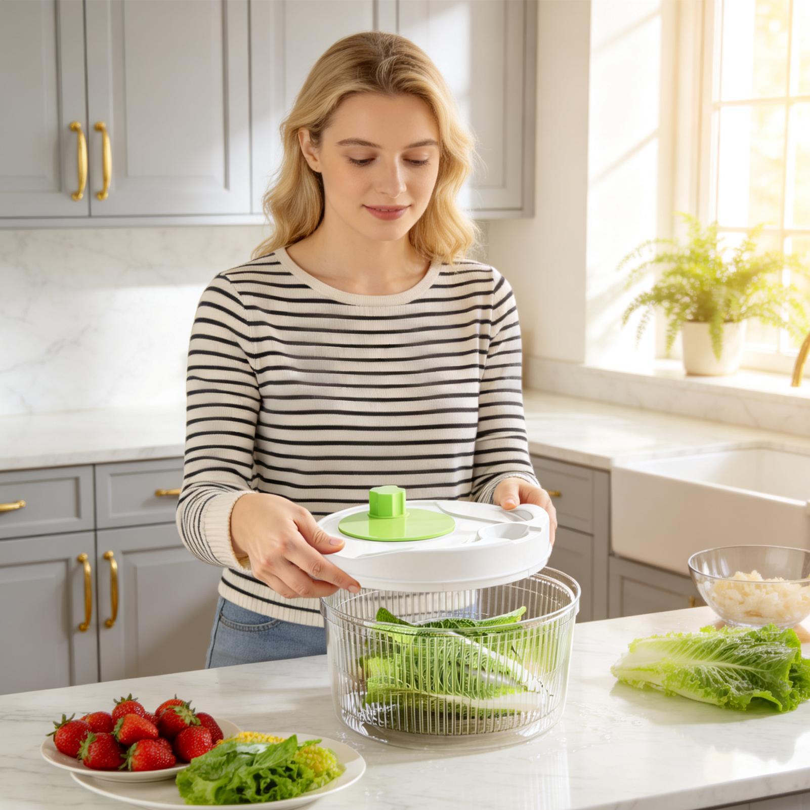 Escurridor de ensalada manual  - Salad Spinner reseña y precio